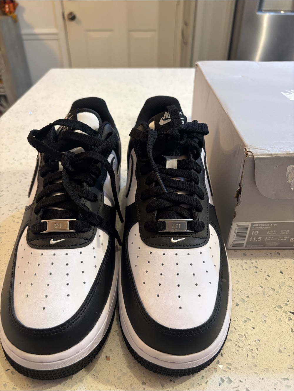Nike Air Force 1 Low — Black and White Men's Sneakers